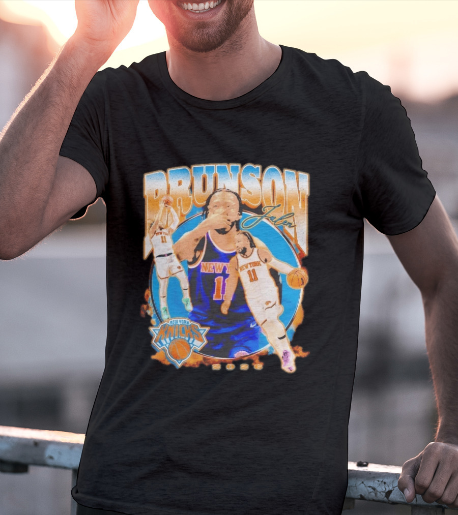 New York Knicks Jalen Brunson 2026 Basketball Player NBA Sports Memorabilia T-Shirt