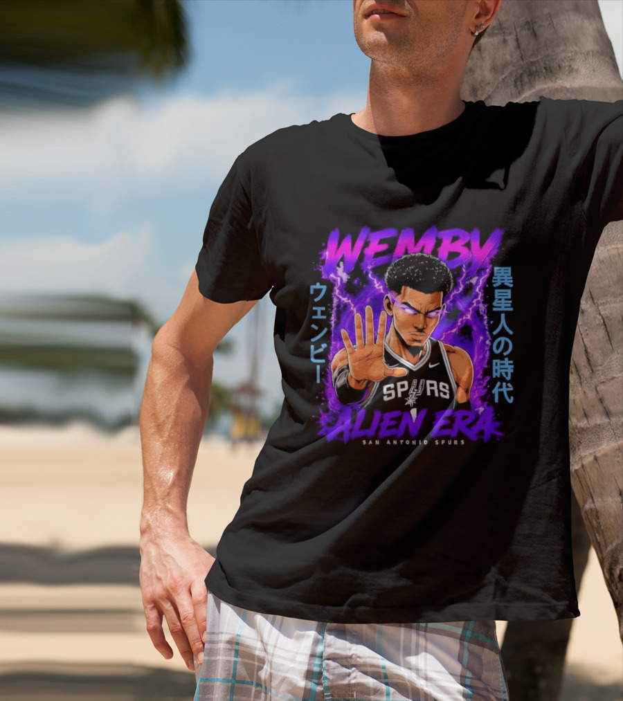 San Antonio Spurs Wemby Wembanyama Alien Era Iseijin No Jidai T-Shirt