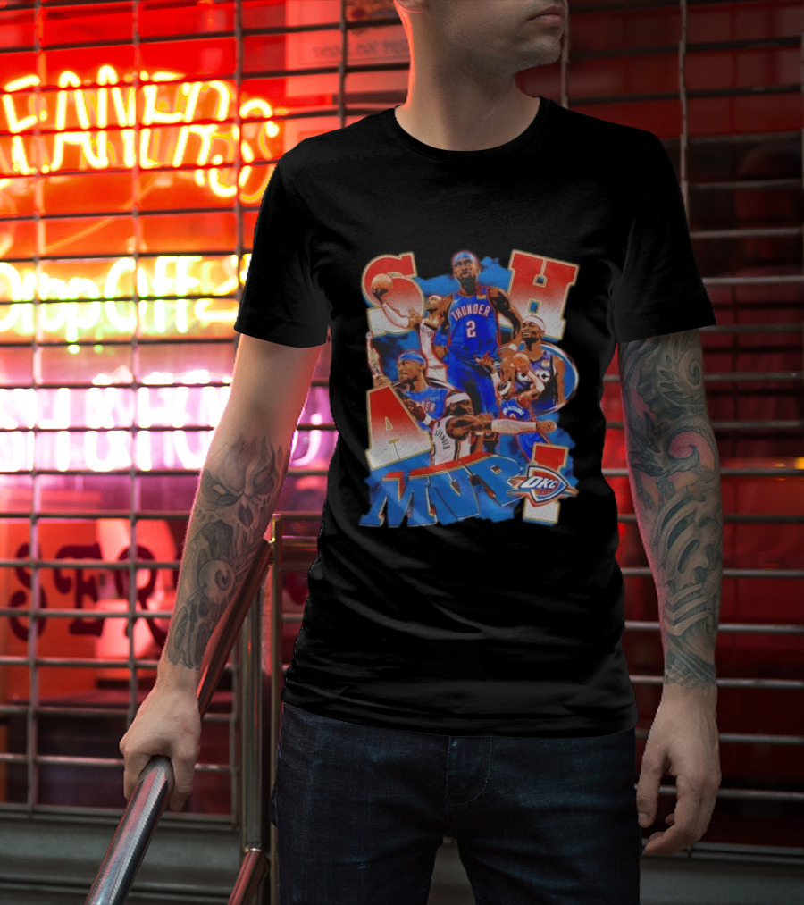 Oklahoma City Thunder Shai Gilgeous Alexander MVP Basketball NBA OKC T-Shirt