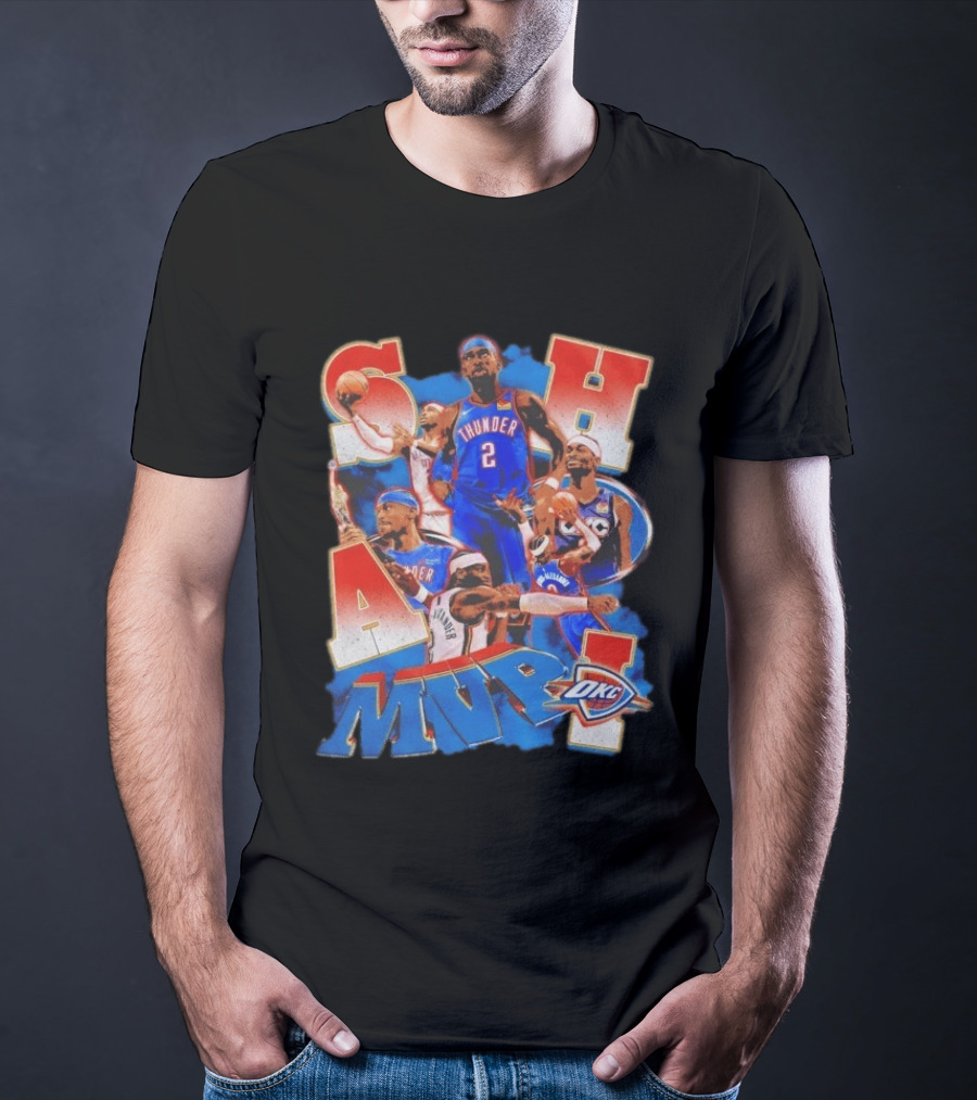 Oklahoma City Thunder Shai Gilgeous Alexander MVP Basketball NBA OKC T-Shirt