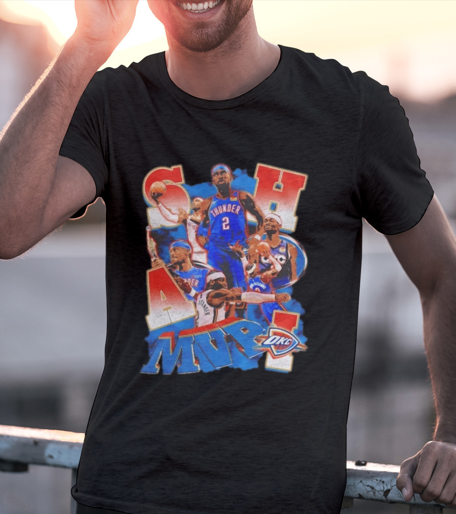Oklahoma City Thunder Shai Gilgeous Alexander MVP Basketball NBA OKC T-Shirt