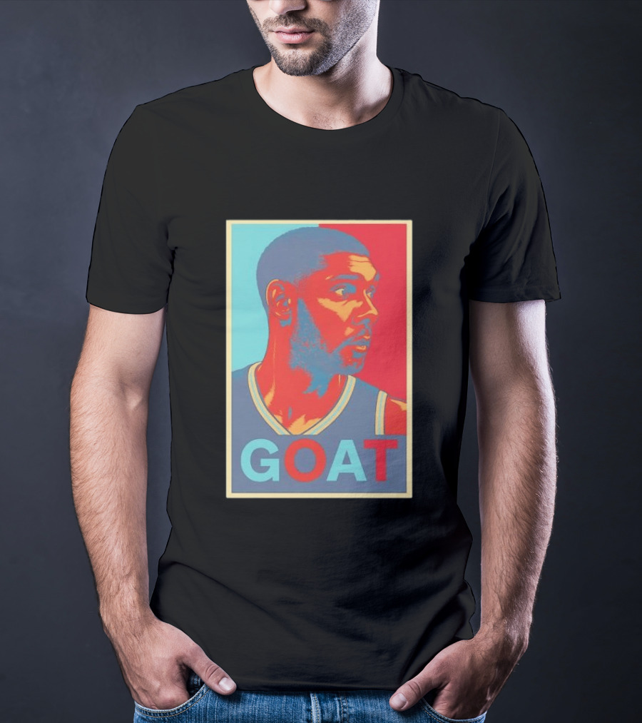 GOAT Tim Duncan San Antonio Spurs T-Shirt