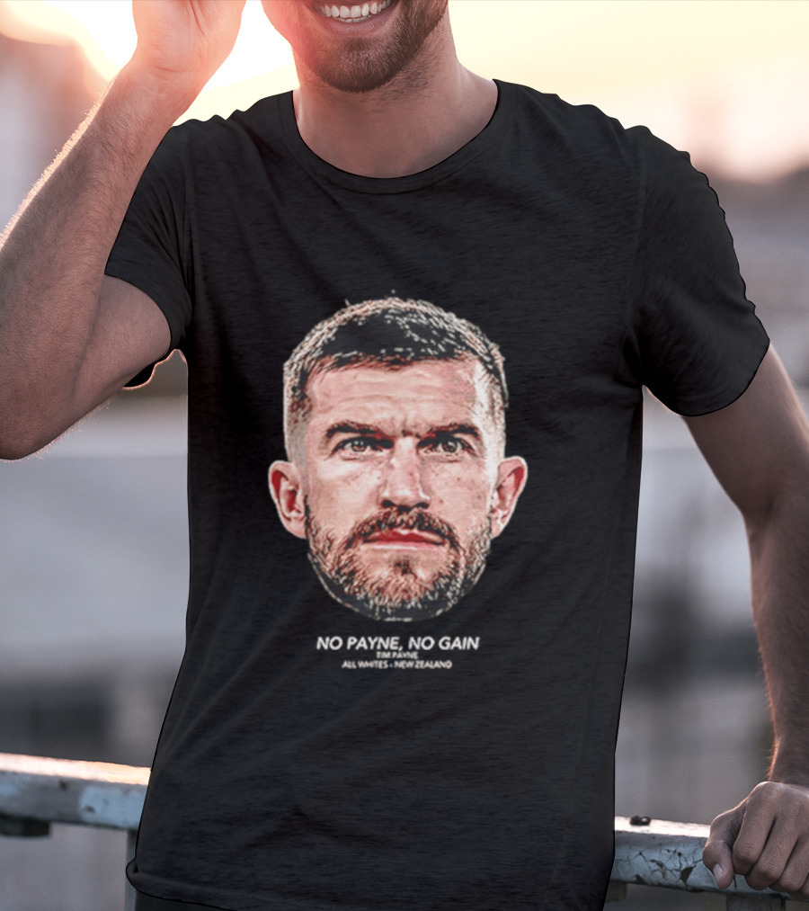 Tim Payne Wellington Phoenix No Payne No Gain Big Head T-Shirt