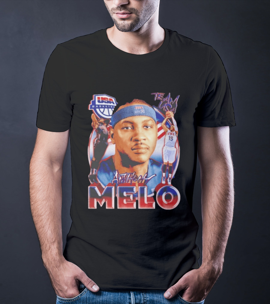 USA Basketball Team Anthony Melo Carmelo Anthony Player Team USA T-Shirt