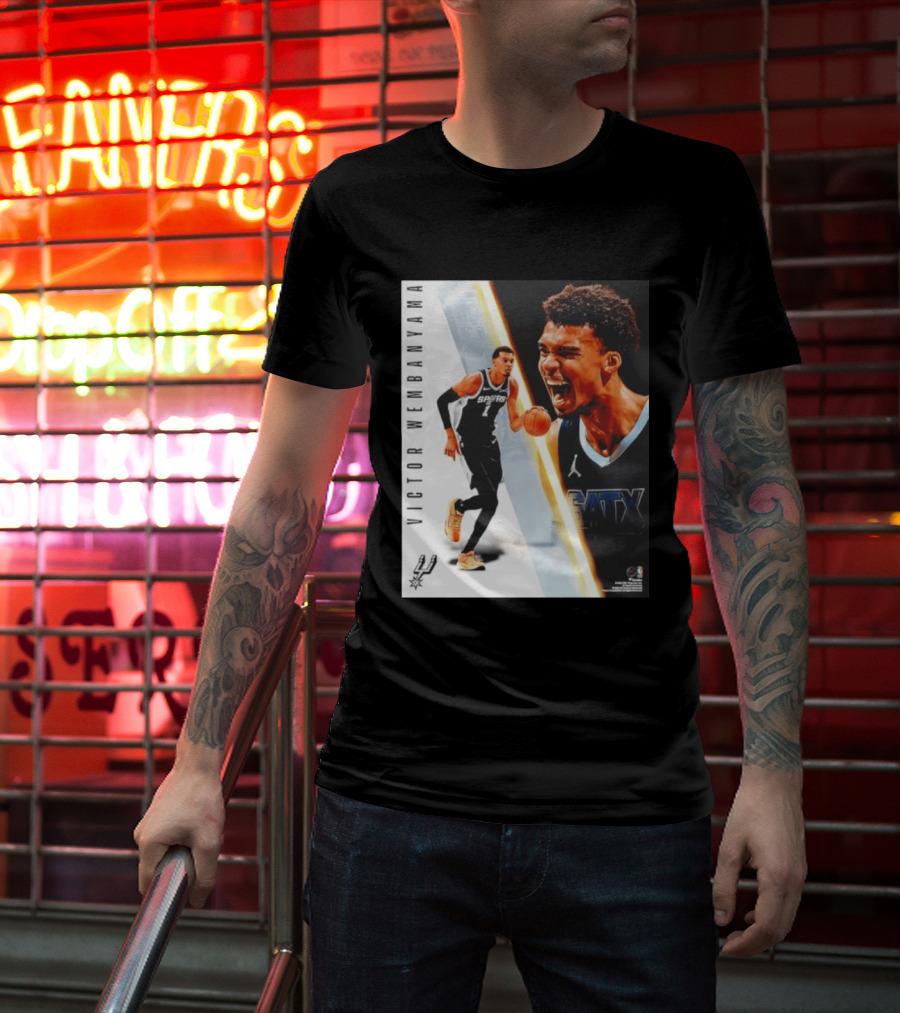 Victor Wembanyama San Antonio Spurs SATX Radiance Collage T-Shirt