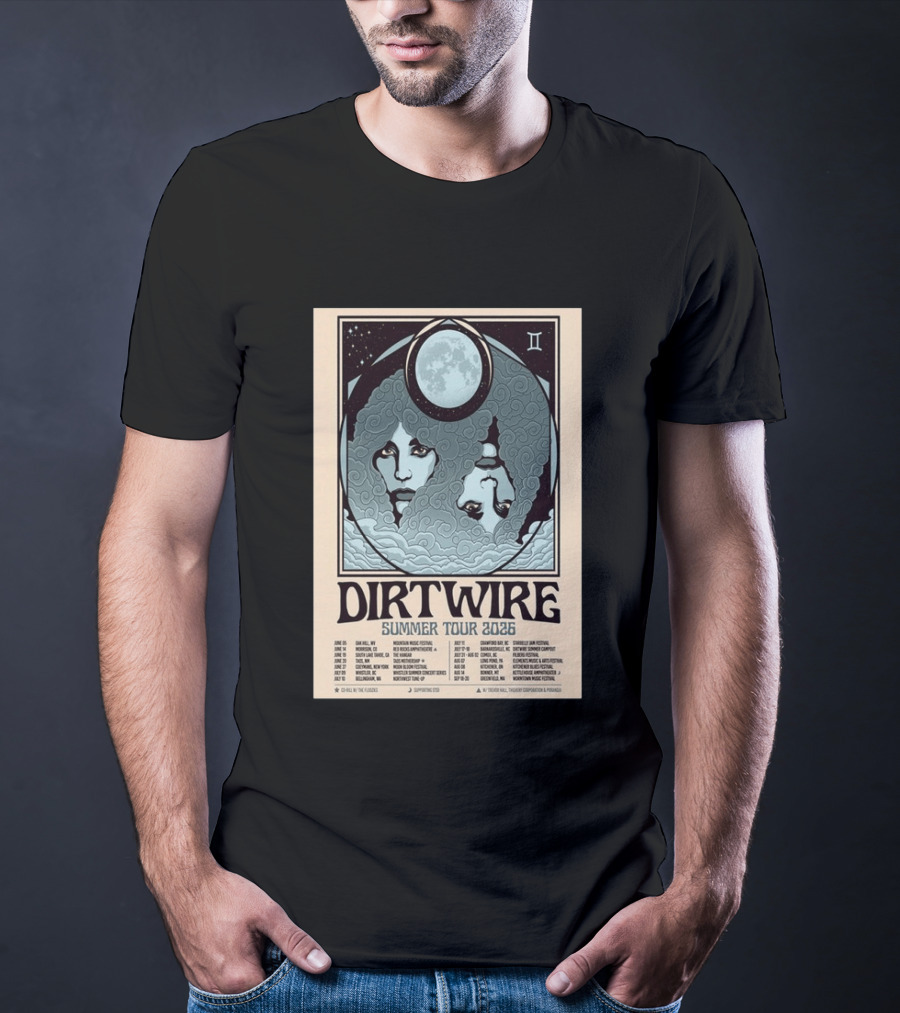 DIRTWIRE Summer Tour 2026 Concert Dates And Locations Music Festival T-Shirt