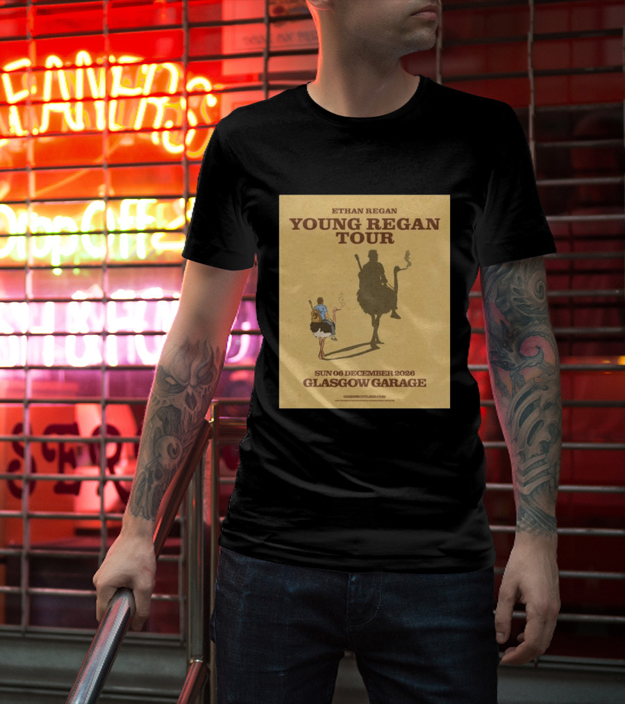Ethan Regan Young Regan Tour December 2026 Glasgow Garage T-Shirt