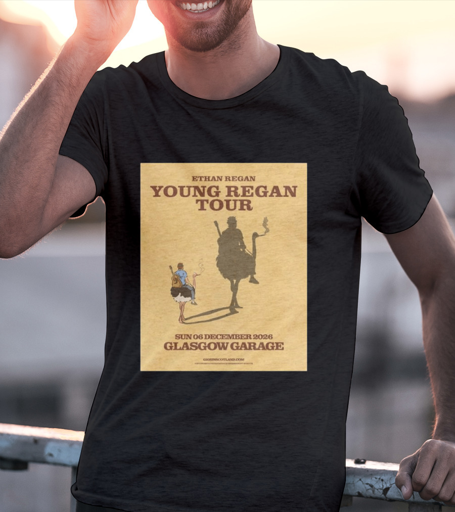 Ethan Regan Young Regan Tour December 2026 Glasgow Garage T-Shirt