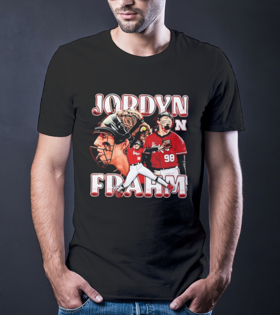 Jordyn Frahm Nebraska Softball NCAA Collage 98 T-Shirt