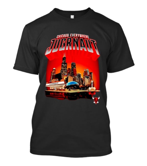 Chicago Everywhere Jugrnaut Skyline Millennium Park T-Shirt