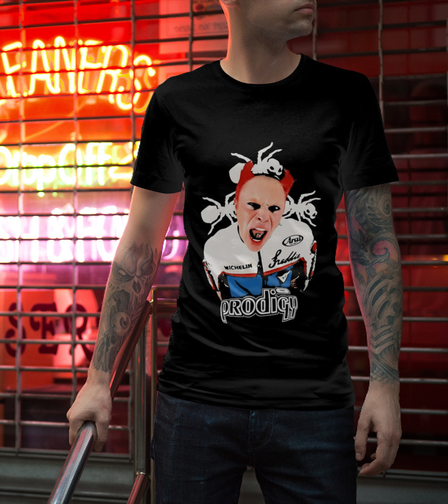 Keith Flint The Prodigy Michelin Arai Electronic Music Band Concert T-Shirt