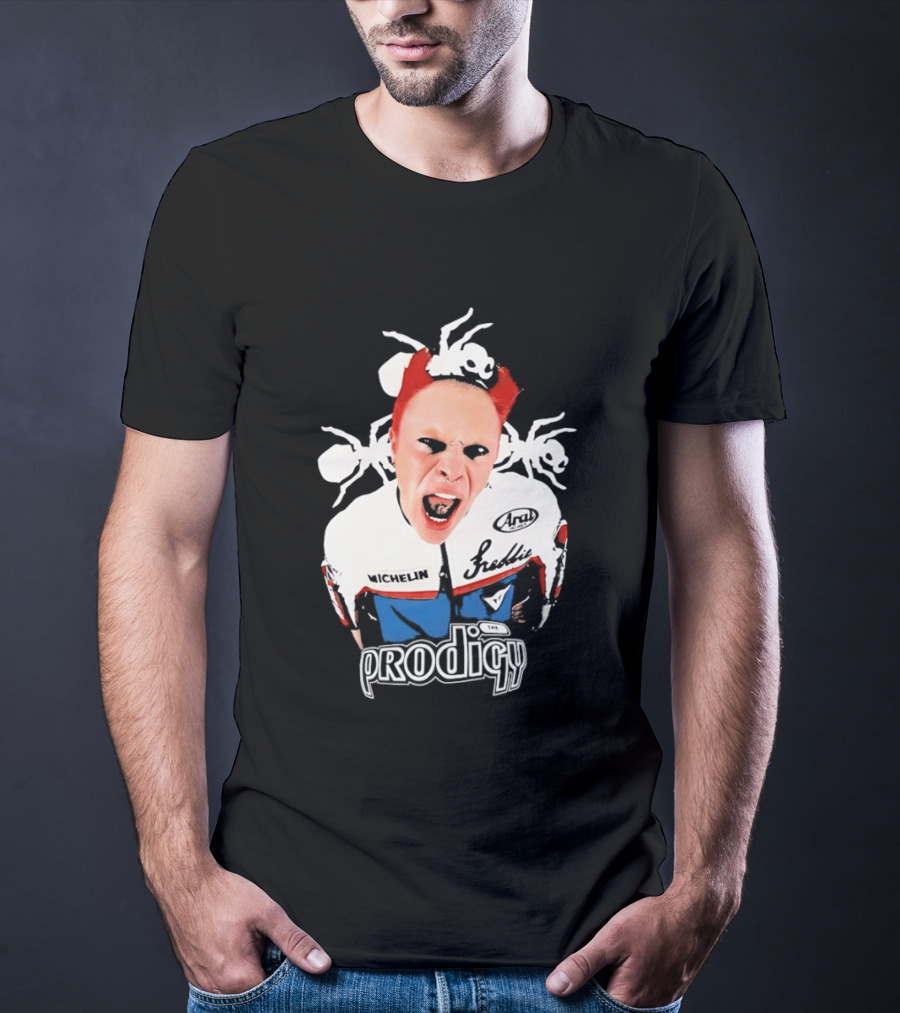 Keith Flint The Prodigy Michelin Arai Electronic Music Band Concert T-Shirt