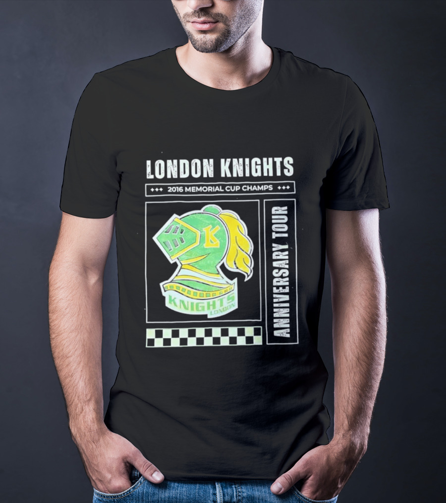 London Knights 2016 Memorial Cup Champs Anniversary Tour T-Shirt