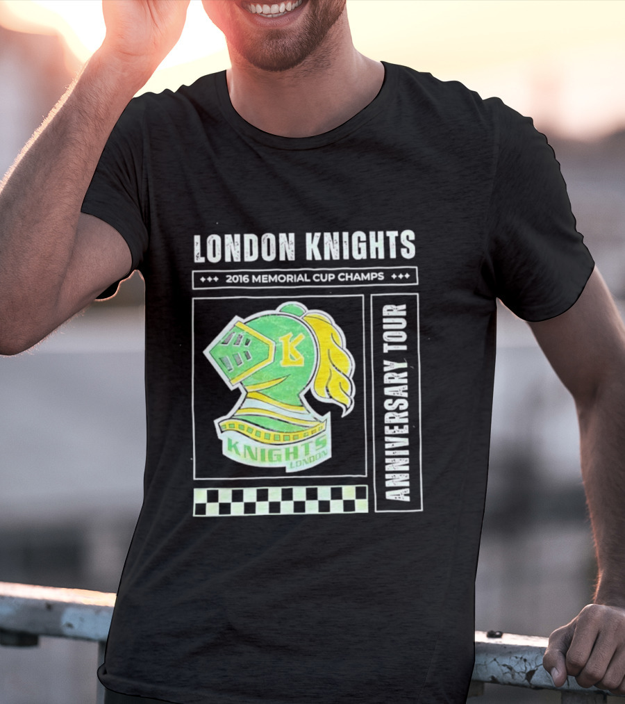 London Knights 2016 Memorial Cup Champs Anniversary Tour T-Shirt