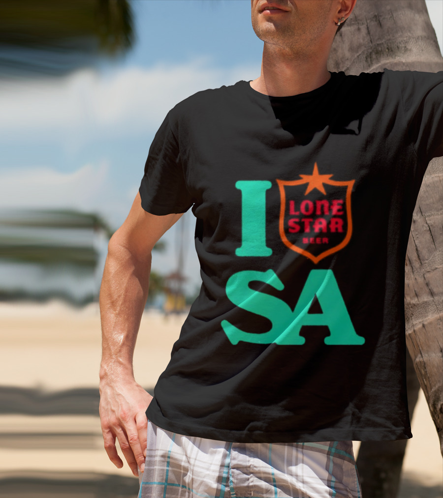 Lone Star Beer I Love San Antonio USA Texas T-Shirt