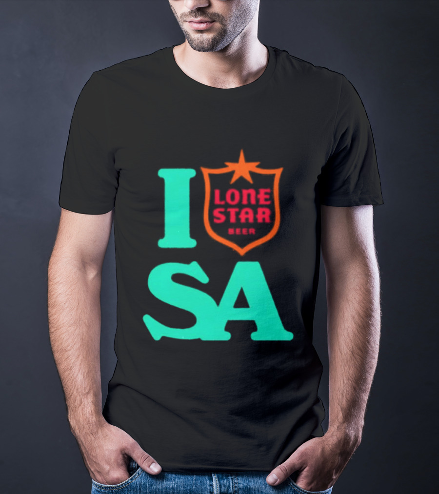 Lone Star Beer I Love San Antonio USA Texas T-Shirt