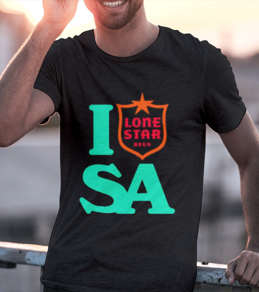 Lone Star Beer I Love San Antonio USA Texas T-Shirt