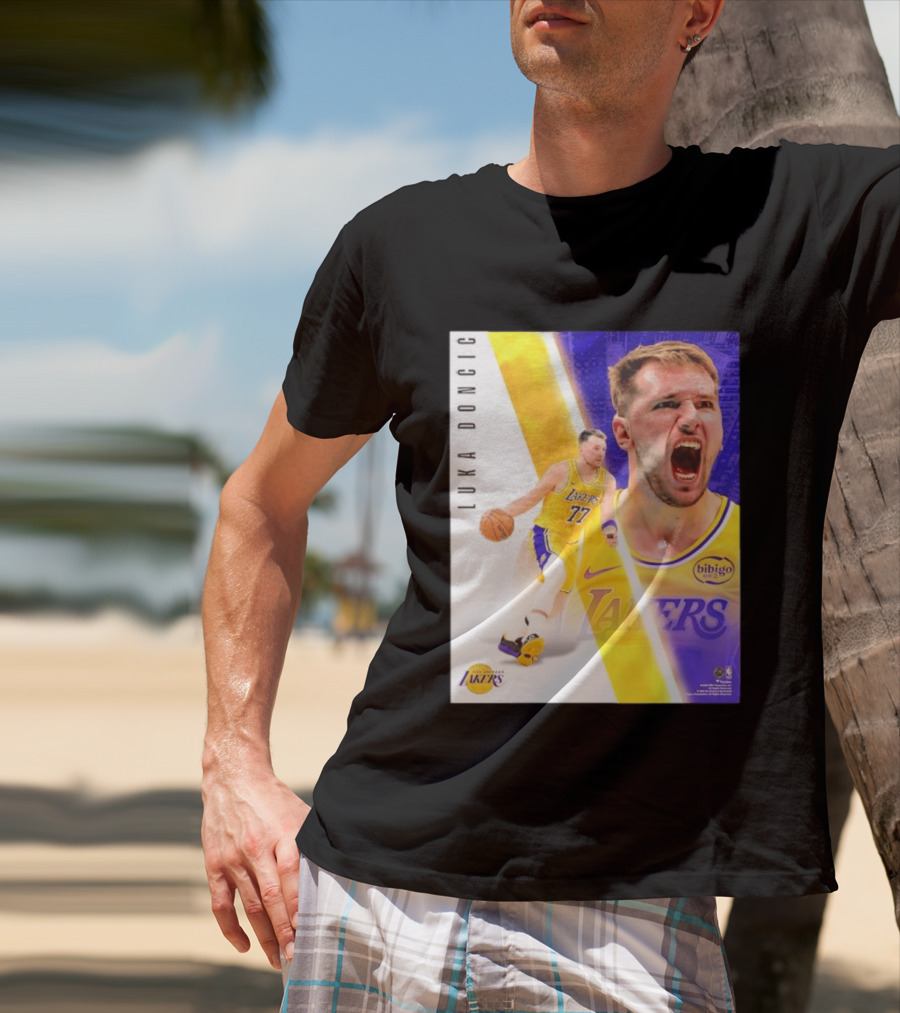 Luka Doncic 77 Los Angeles Lakers Basketball Energetic T-Shirt