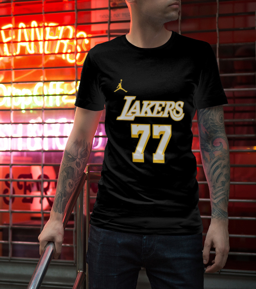 Luka Doncic Lakers 77 Jordan T-Shirt