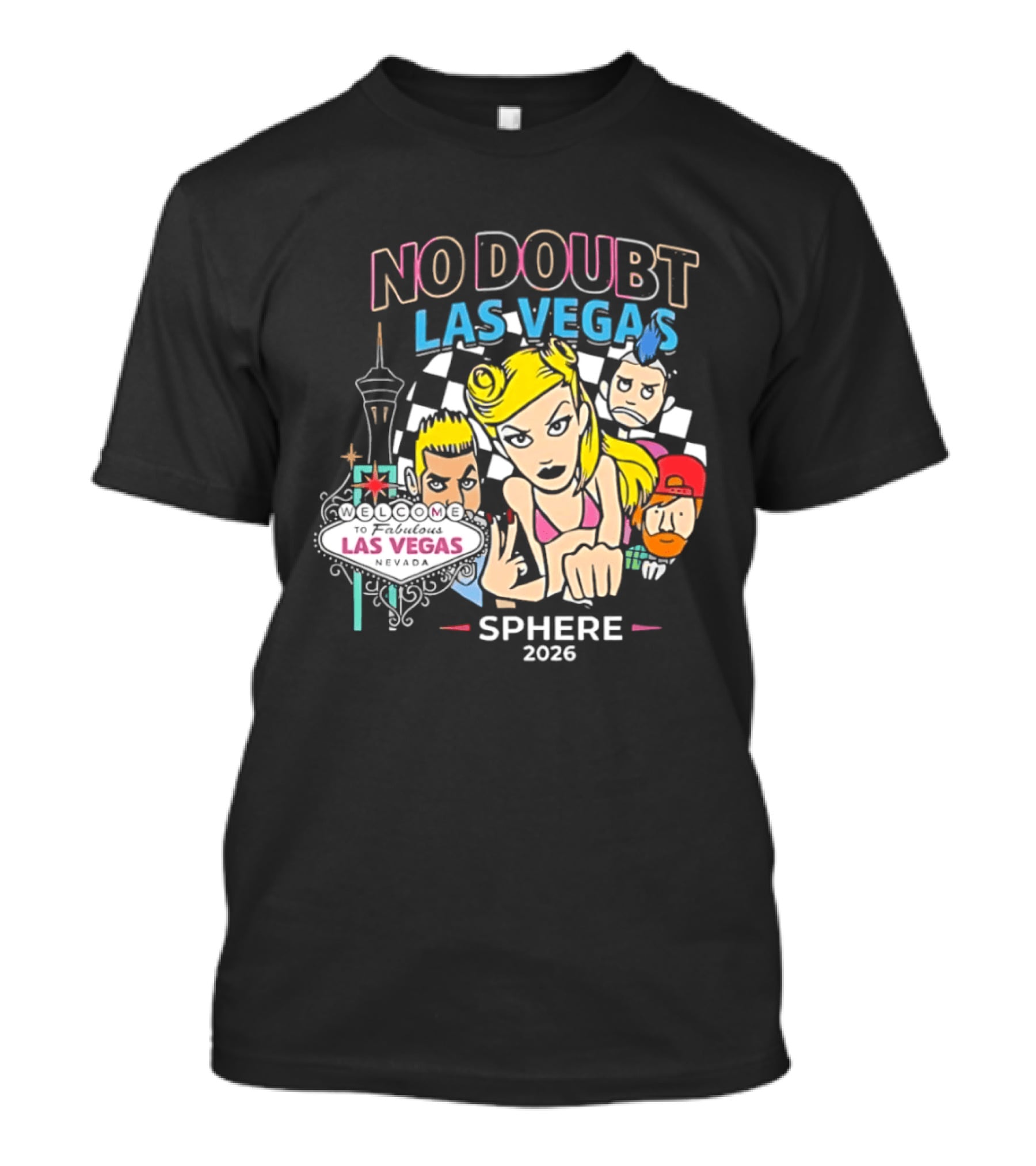 No Doubt Las Vegas Sphere 2026 Concert Merchandise T-Shirt