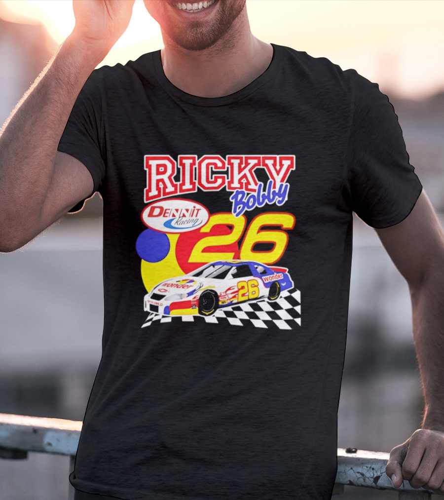 Ricky Bobby Dennit Racing 26 Wonder Talladega Nights Car T-Shirt