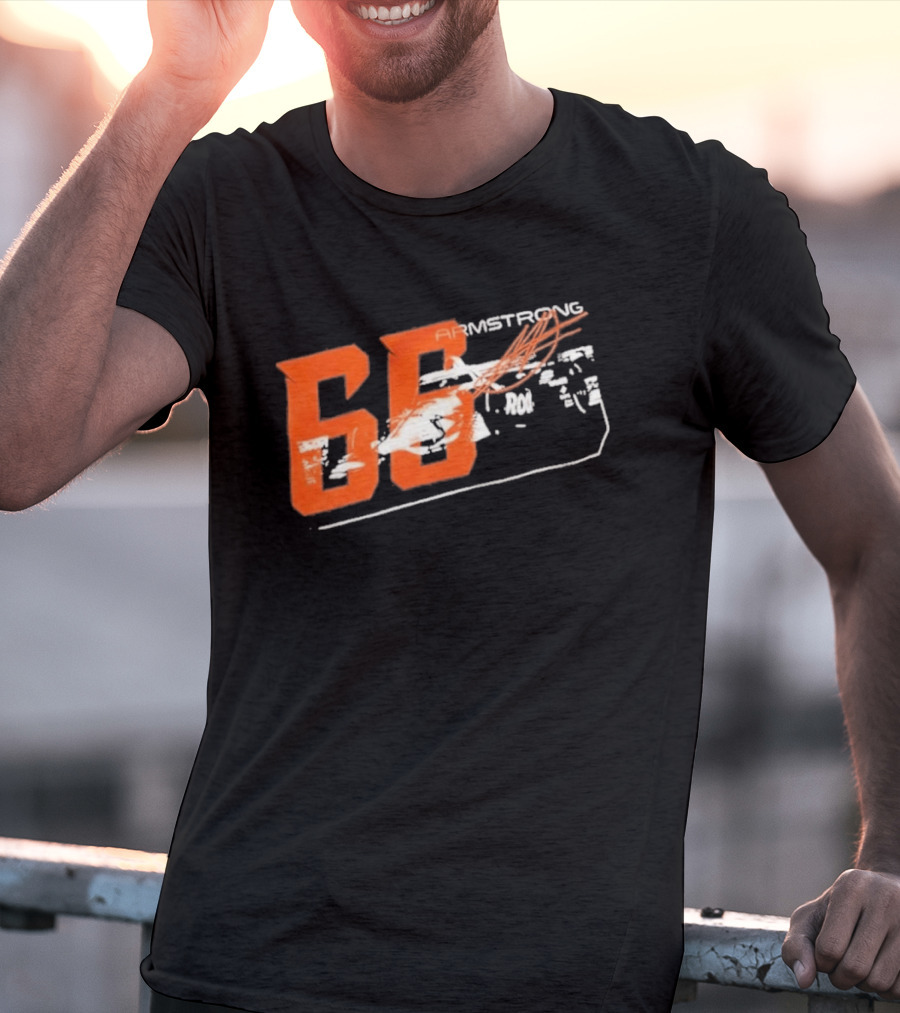 Armstrong 66 Racing Number With Dynamic Speed Lines T-Shirt