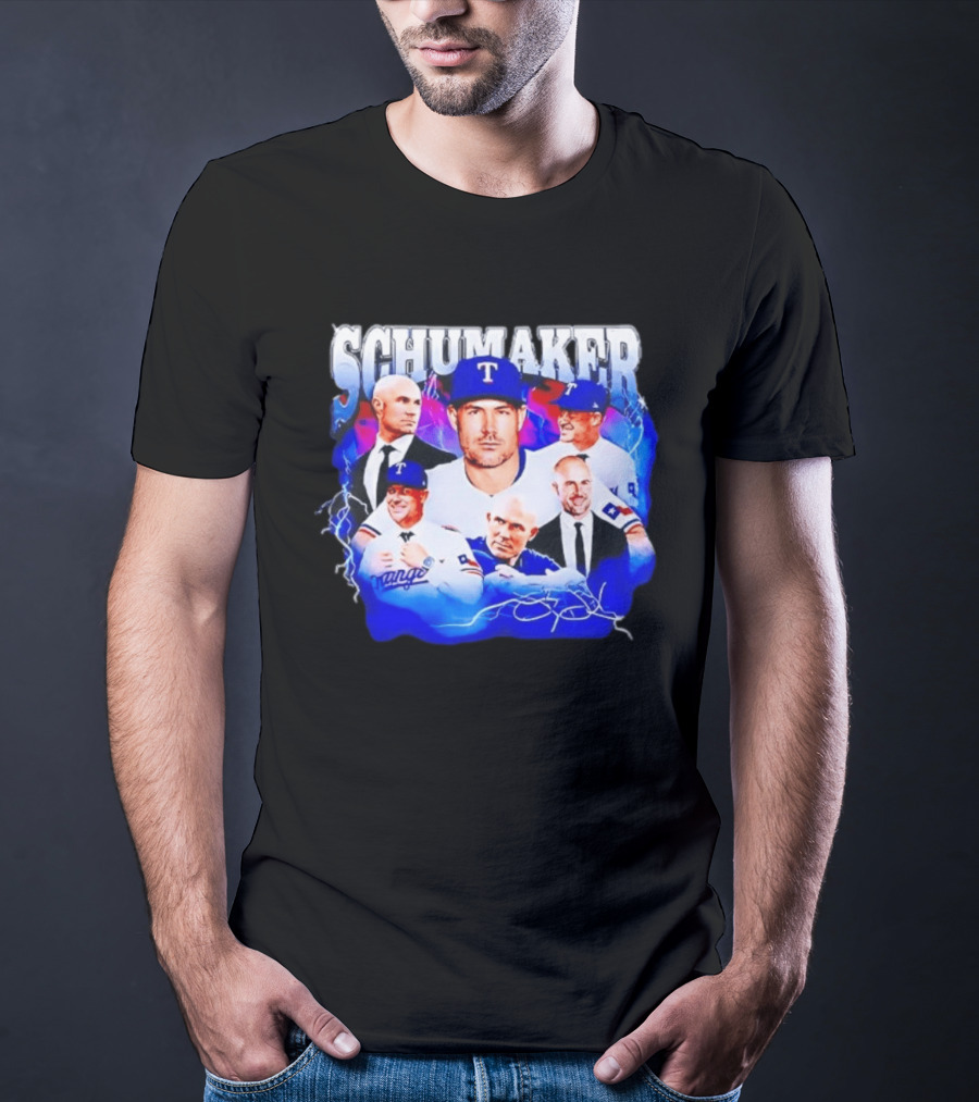 Skip Schumaker Texas Baseball Collage T-Shirt