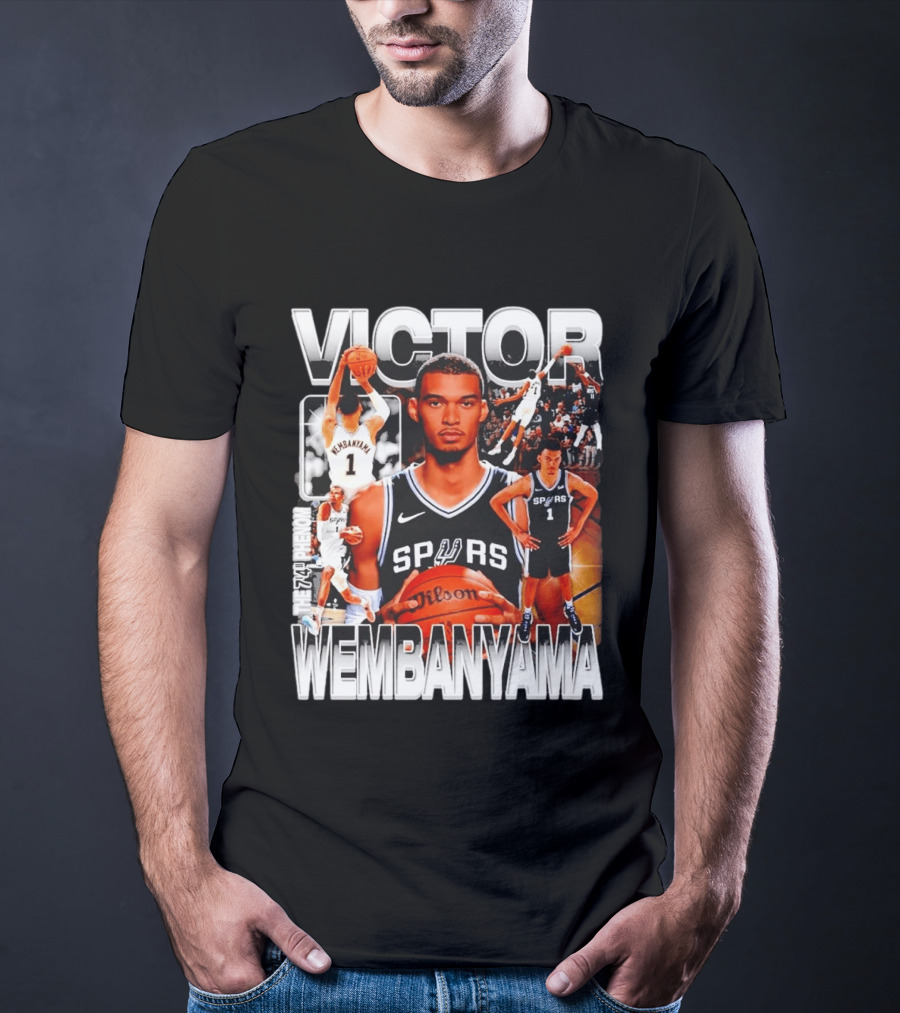 Victor Wembanyama Spurs Phenom Basketball Player T-Shirt