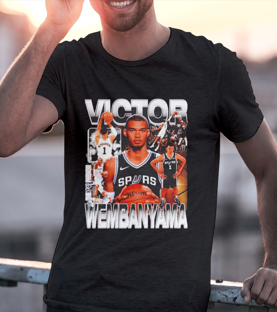 Victor Wembanyama Spurs Phenom Basketball Player T-Shirt