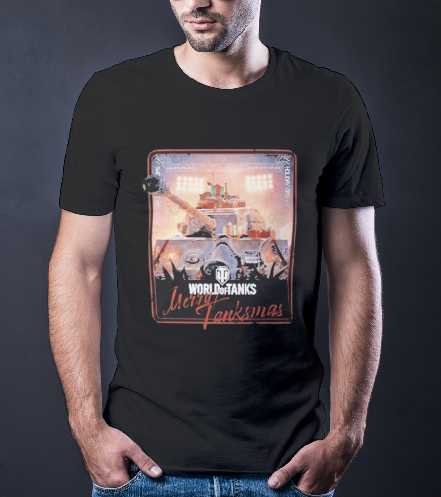 World Of Tanks Merry Tanksmas Holiday Ops Festive Tank T-Shirt