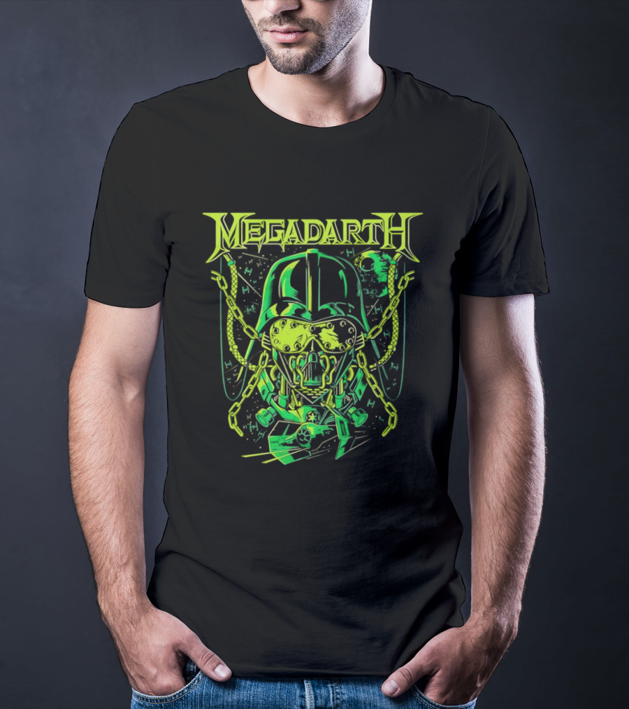 Star Wars Darth Vader Megadarth Helmet Space Iconic Mashup T-Shirt