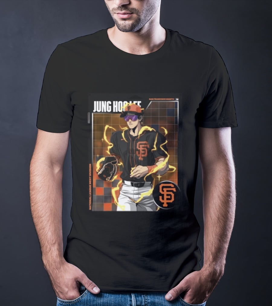 Jung Hoo Lee San Francisco Giants National League West Division Super Saiyan T-Shirt