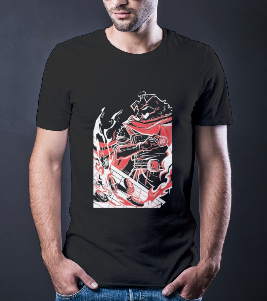 Technoblade Of War Gamer Tribute Epic Medieval Style Scarf And Flames T-Shirt