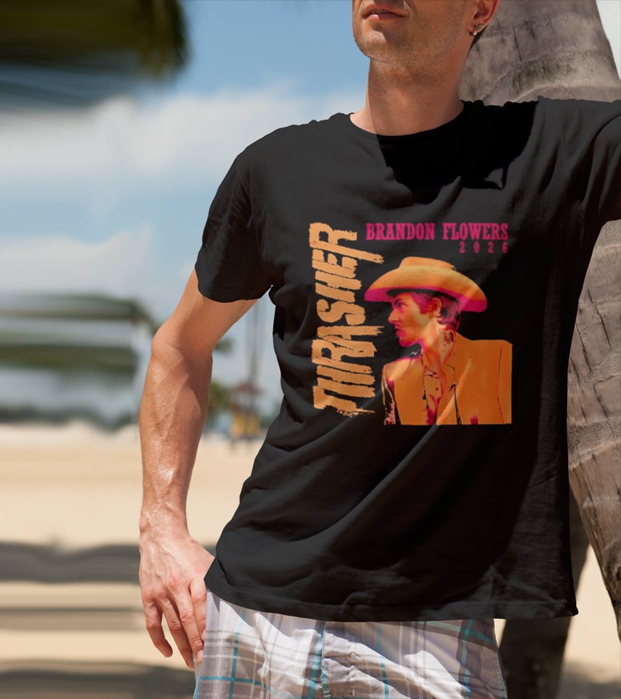 Brandon Flowers Thrasher 2026 Cowboy T-Shirt