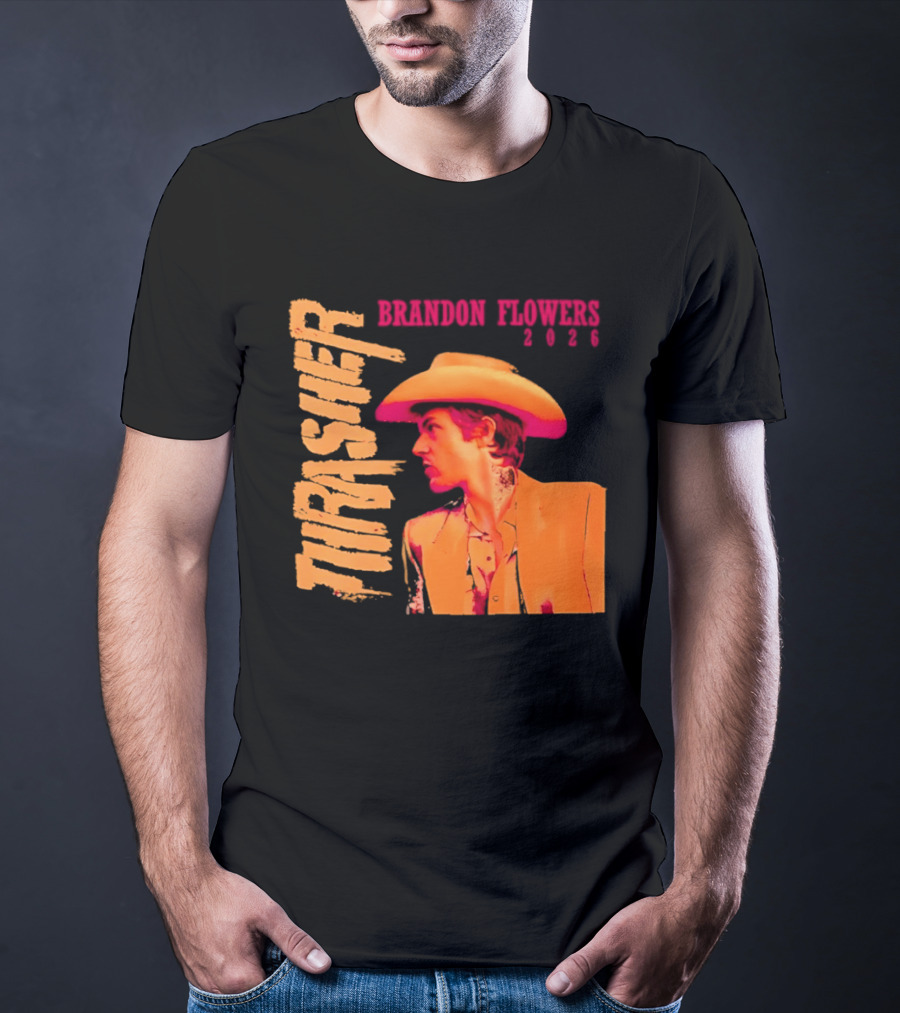 Brandon Flowers Thrasher 2026 Cowboy T-Shirt