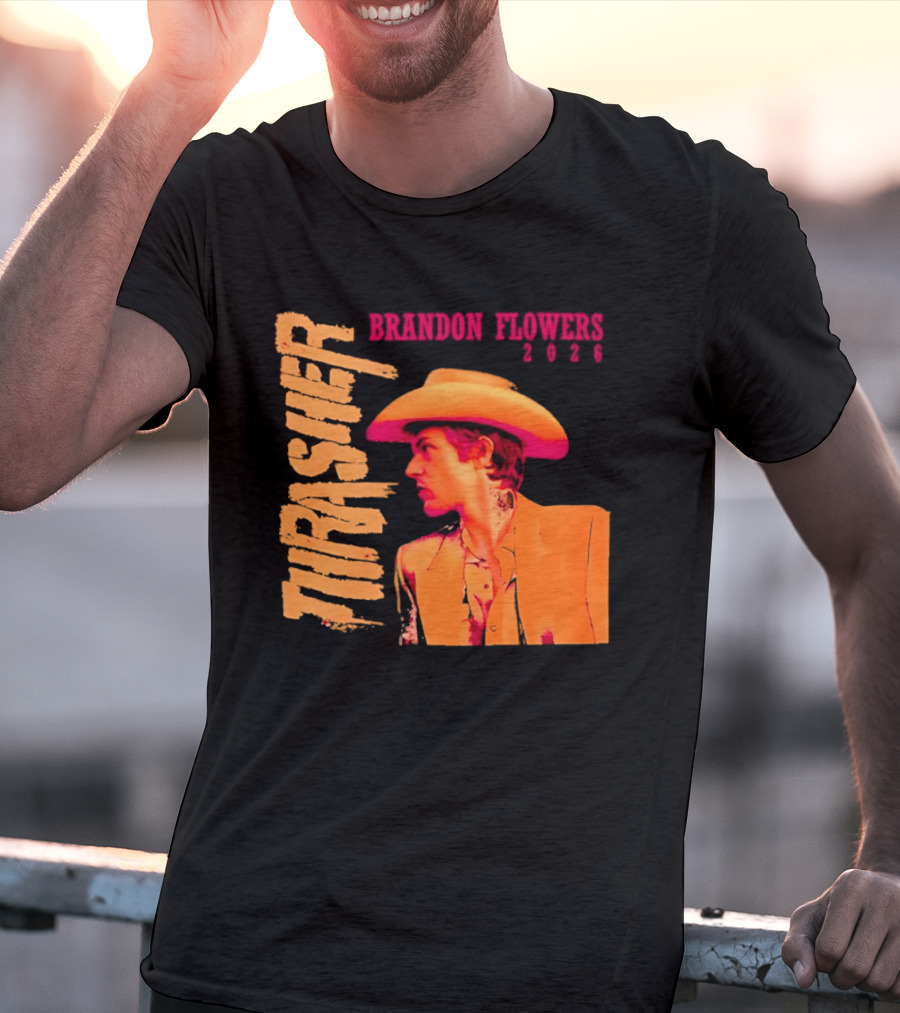Brandon Flowers Thrasher 2026 Cowboy T-Shirt