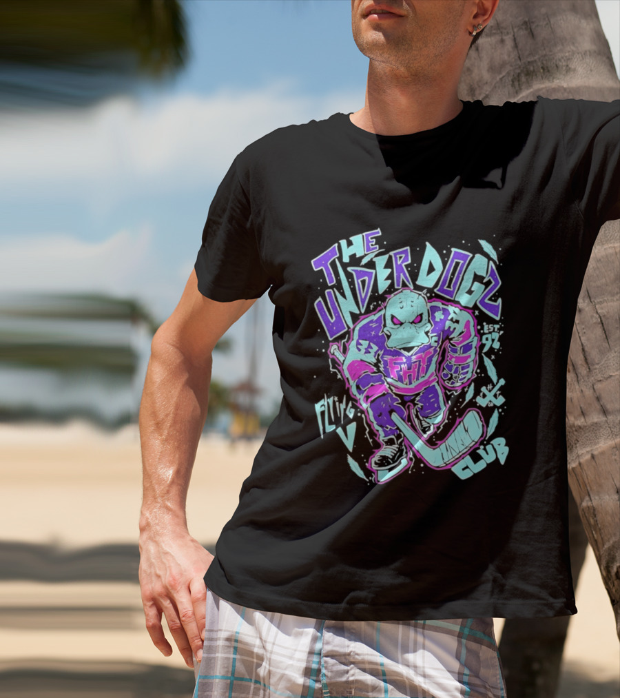 Anaheim Ducks The Underdogs FMH Flying House Club Hockey Player T-Shirt
