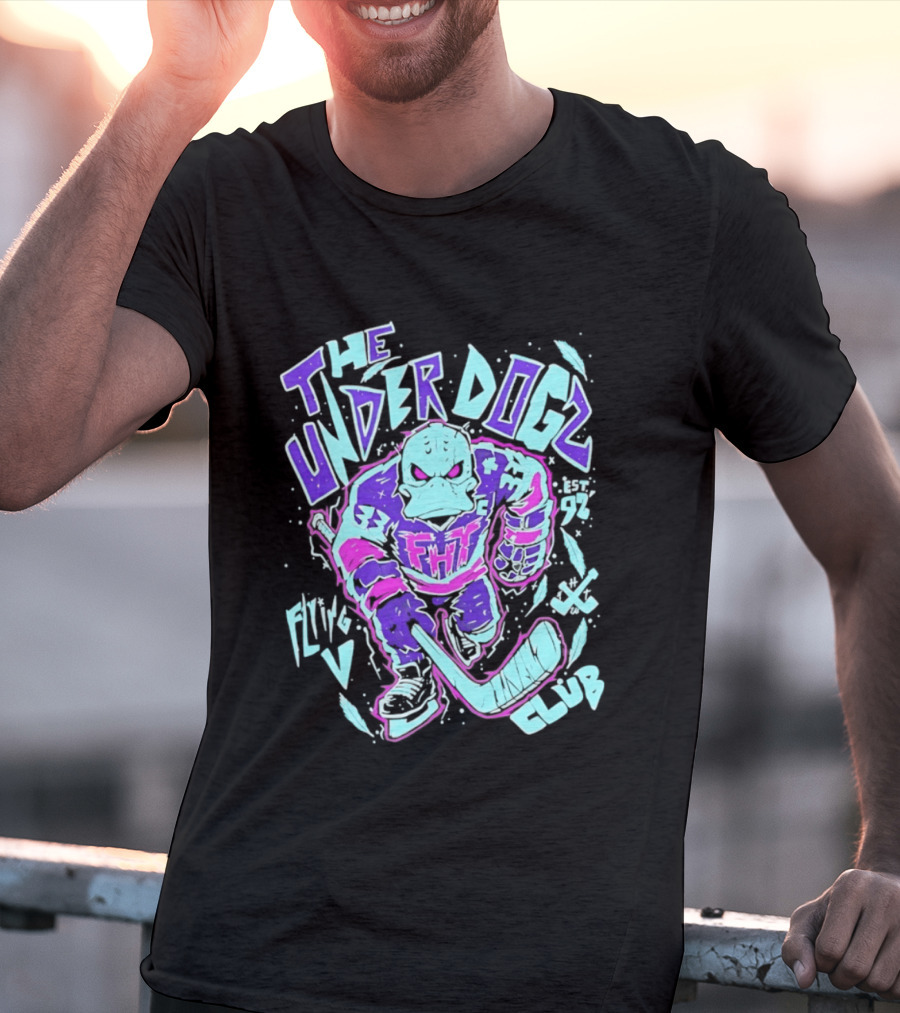 Anaheim Ducks The Underdogs FMH Flying House Club Hockey Player T-Shirt