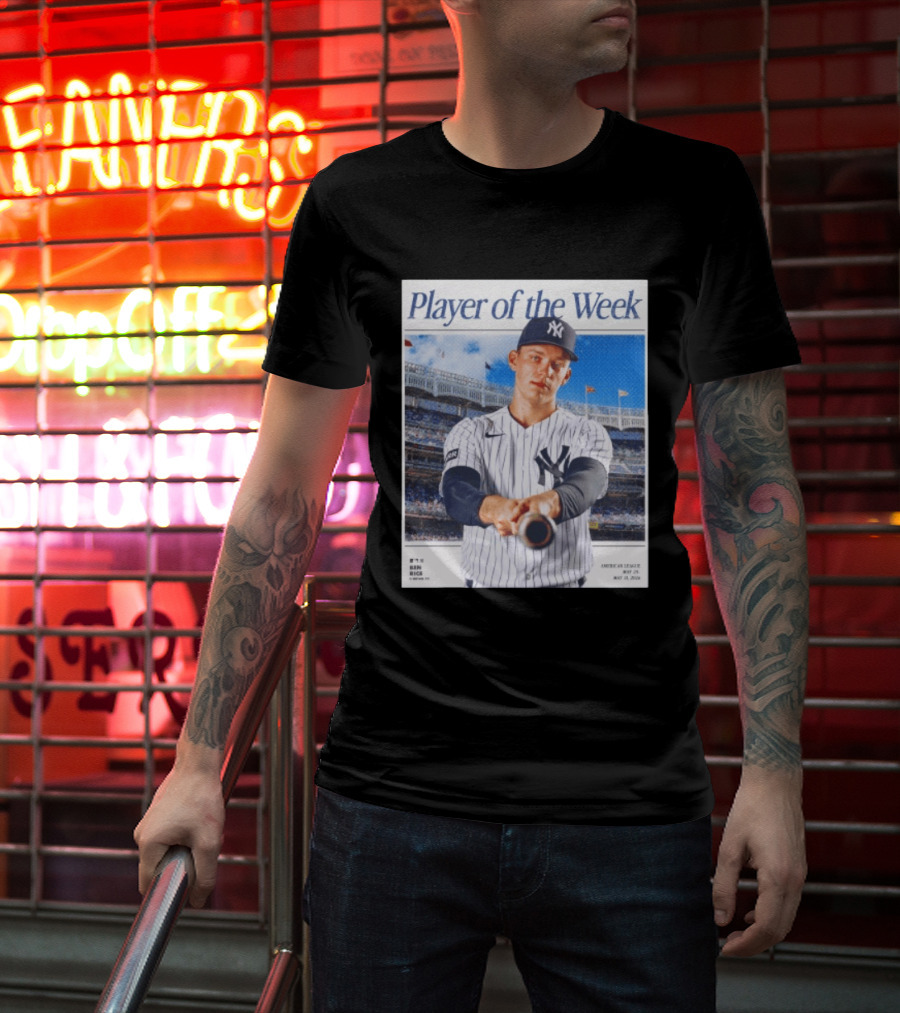 American League May 25 May 31 2026 Ben Rice Player Of The Week Yankees T-Shirt