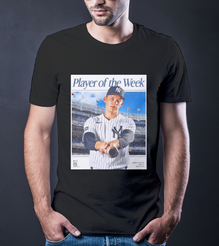 American League May 25 May 31 2026 Ben Rice Player Of The Week Yankees T-Shirt