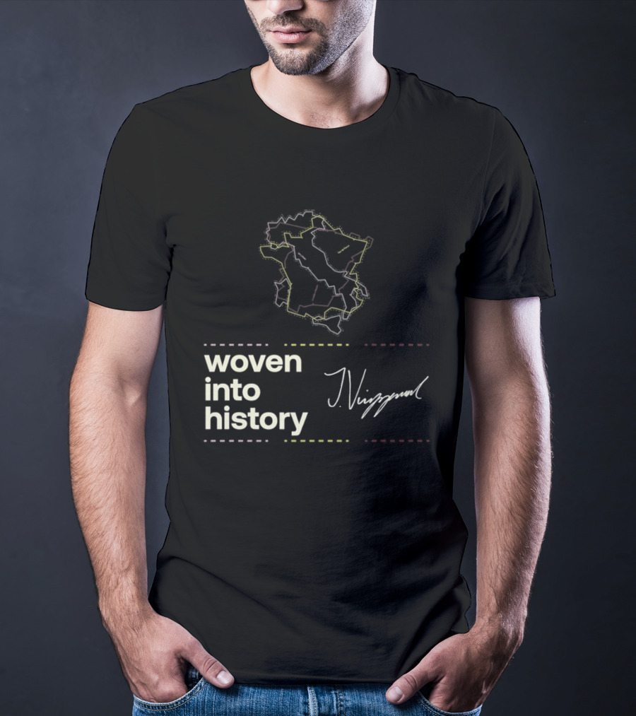 Giro D'Italia Tour De France La Vuelta A Espana Woven Into History Nibali T-Shirt