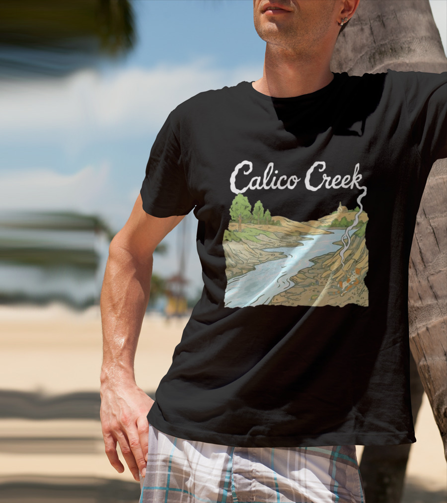 Calico Creek Scenic River And Countryside Landscape T-Shirt
