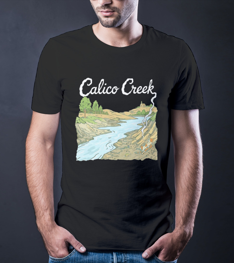Calico Creek Scenic River And Countryside Landscape T-Shirt