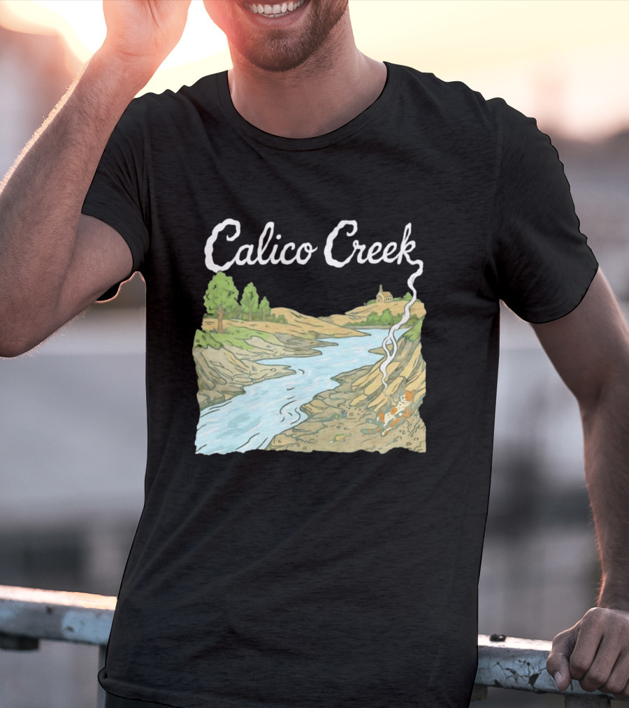 Calico Creek Scenic River And Countryside Landscape T-Shirt