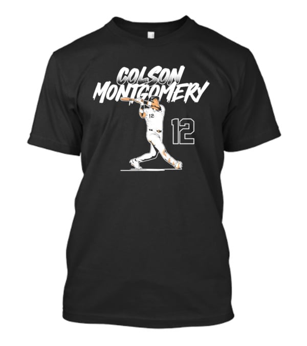 Colson Montgomery Chicago White Sox Slugger Swing 12 T-Shirt