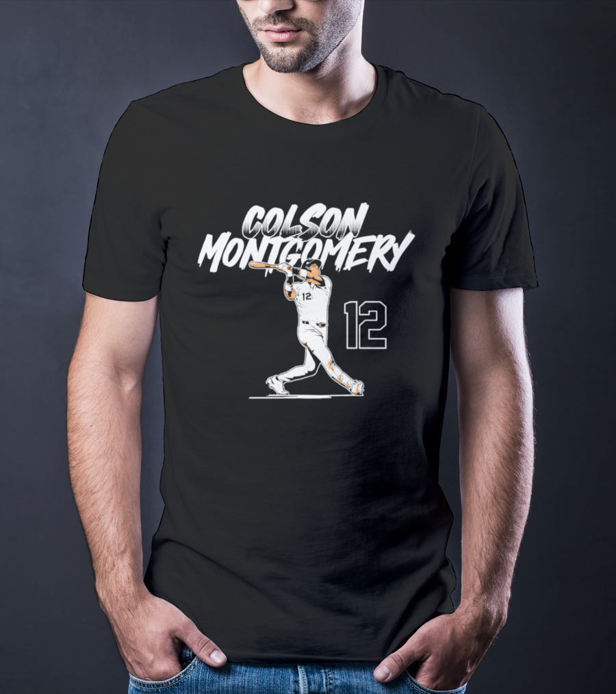 Colson Montgomery Chicago White Sox Slugger Swing 12 T-Shirt