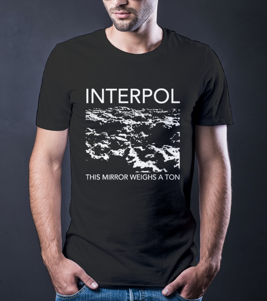 Interpol This Mirror Weighs A Ton Distressed Abstract T-Shirt