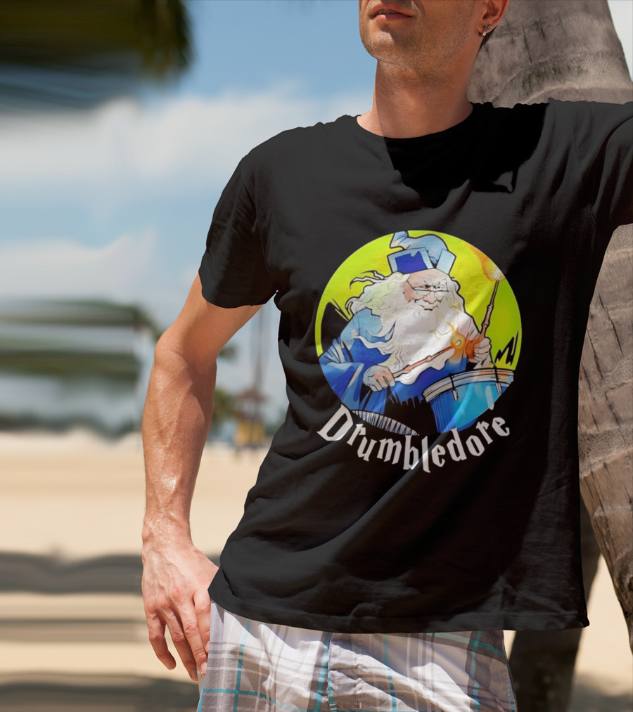 Drumbledore Wizards Percussionist Fantasy Magic T-Shirt