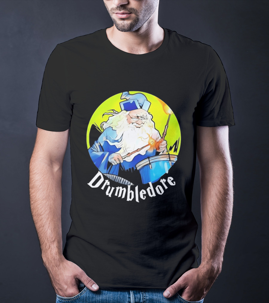 Drumbledore Wizards Percussionist Fantasy Magic T-Shirt