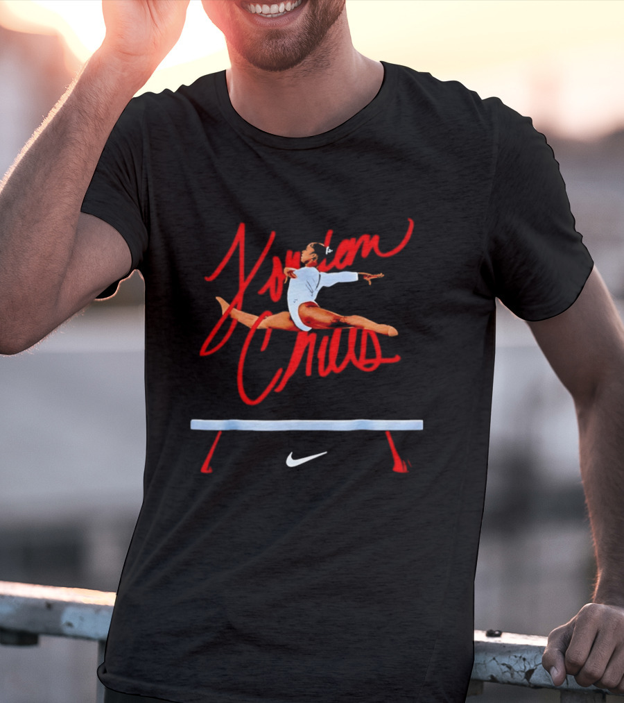 Jordan Chiles Gymnastics Leap Nike Balance Beam T-Shirt
